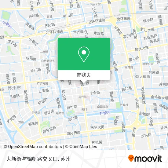 大新街与锦帆路交叉口地图