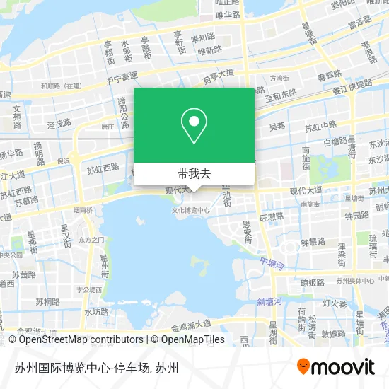 苏州国际博览中心-停车场地图
