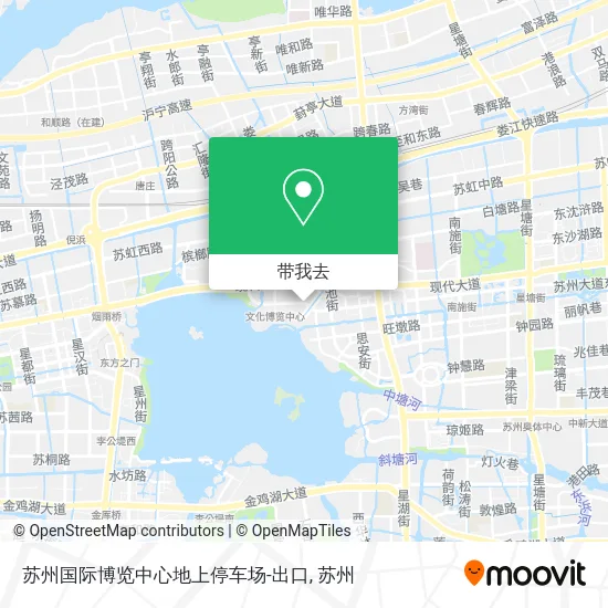 苏州国际博览中心地上停车场-出口地图