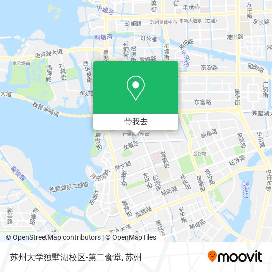 苏州大学独墅湖校区-第二食堂地图