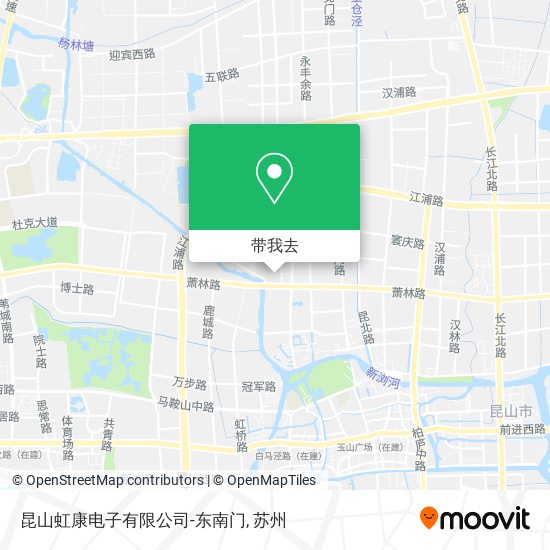 昆山虹康电子有限公司-东南门地图