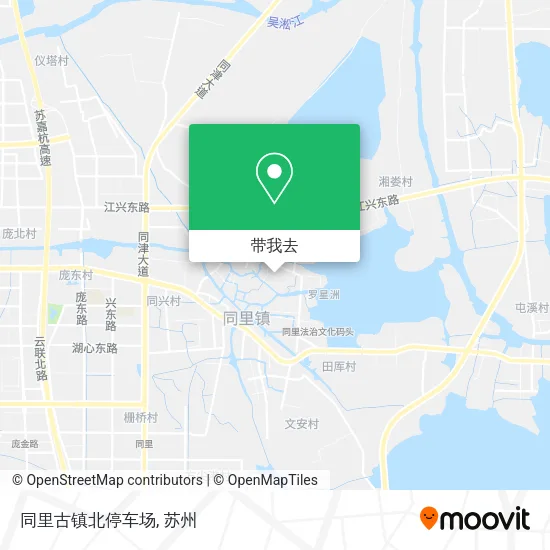 同里古镇北停车场地图