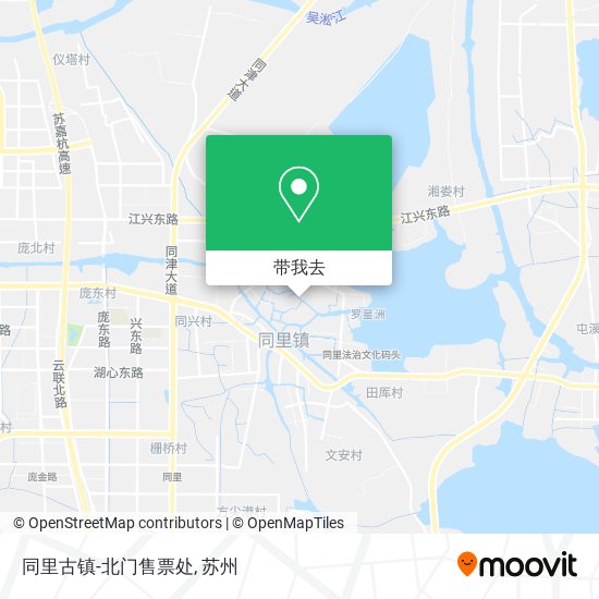 同里古镇-北门售票处地图