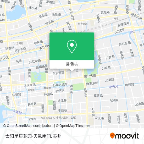 太阳星辰花园-天邑南门地图