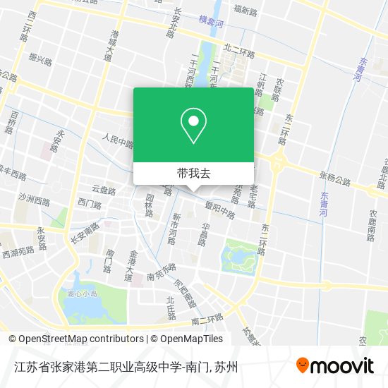 江苏省张家港第二职业高级中学-南门地图