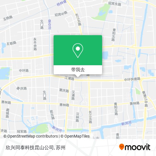 欣兴同泰科技昆山公司地图