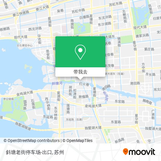 斜塘老街停车场-出口地图