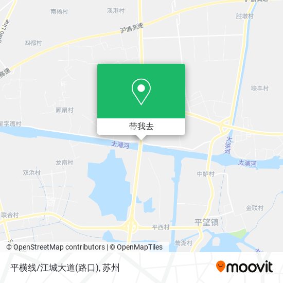 平横线/江城大道(路口)地图