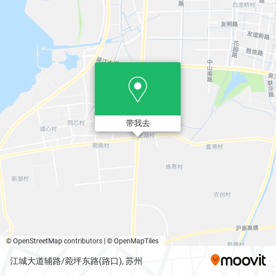 江城大道辅路/菀坪东路(路口)地图