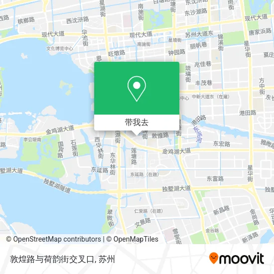敦煌路与荷韵街交叉口地图
