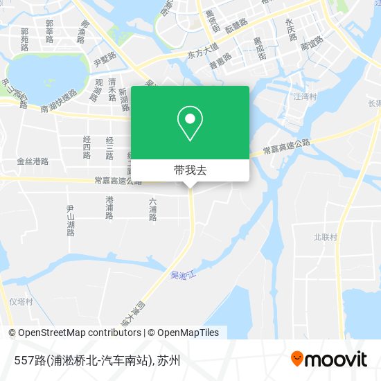 557路(浦淞桥北-汽车南站)地图