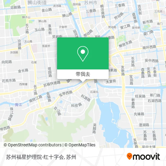 苏州福星护理院-红十字会地图