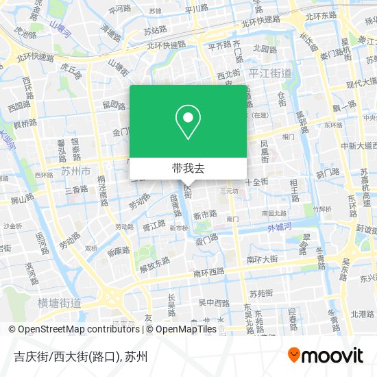吉庆街/西大街(路口)地图