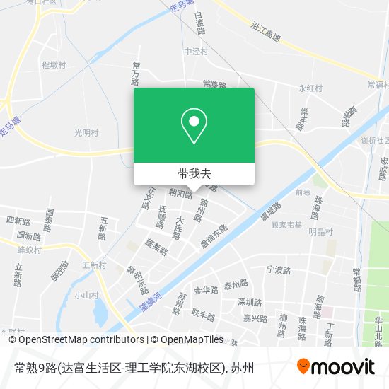 常熟9路(达富生活区-理工学院东湖校区)地图