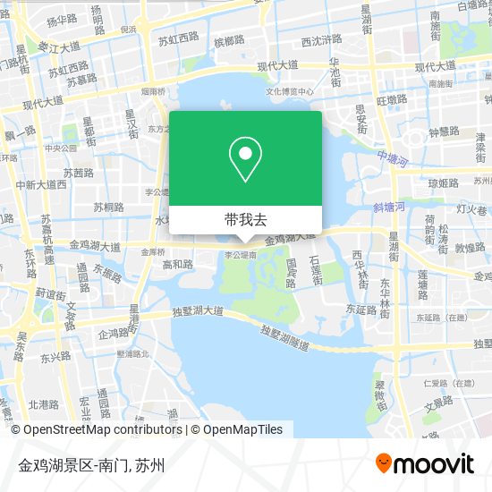 金鸡湖景区-南门地图