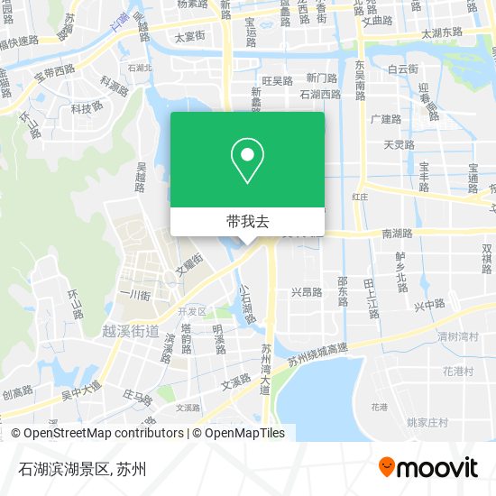 石湖滨湖景区地图