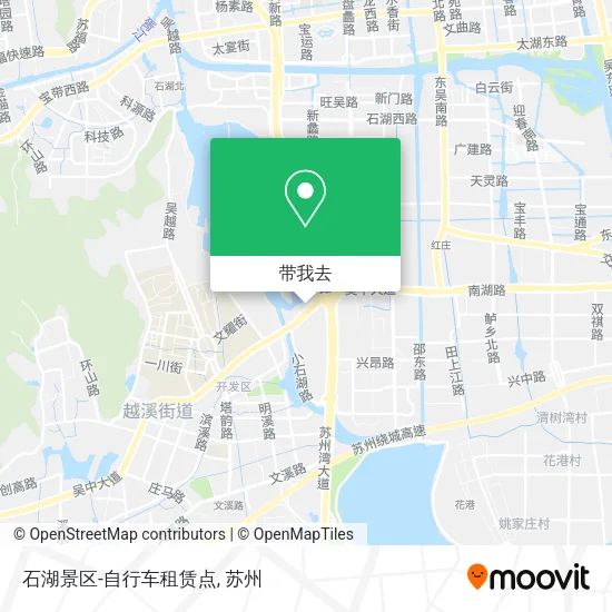 石湖景区-自行车租赁点地图