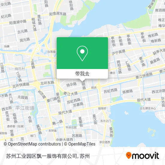 苏州工业园区飘一服饰有限公司地图