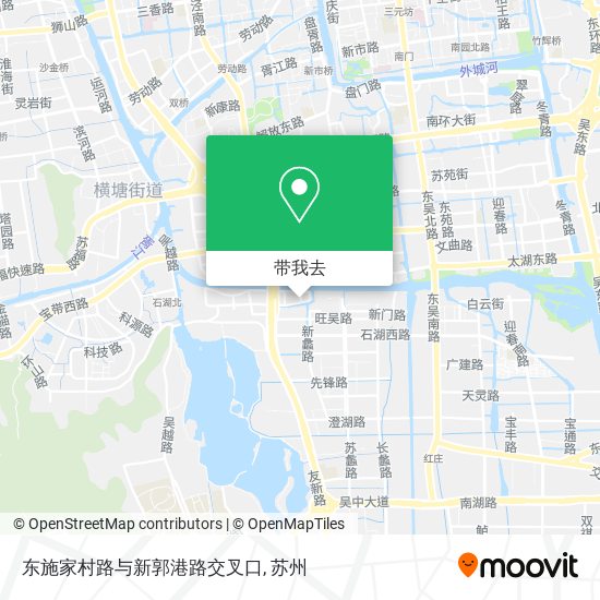 东施家村路与新郭港路交叉口地图