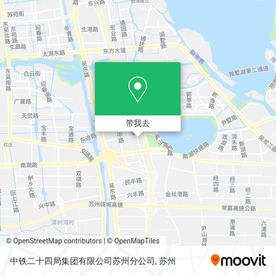 中铁二十四局集团有限公司苏州分公司地图