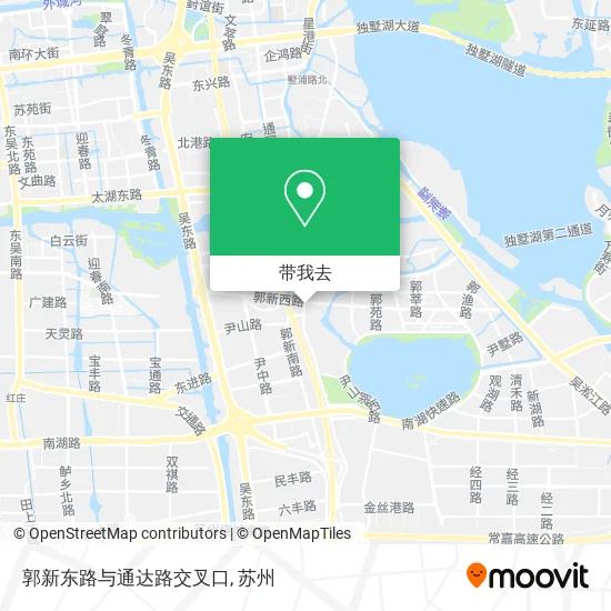 郭新东路与通达路交叉口地图