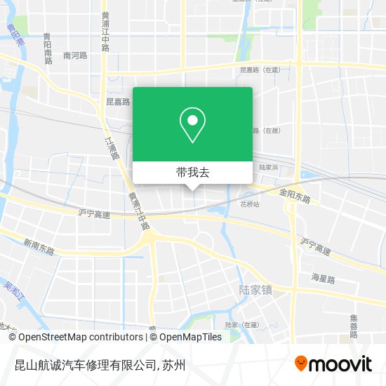 昆山航诚汽车修理有限公司地图