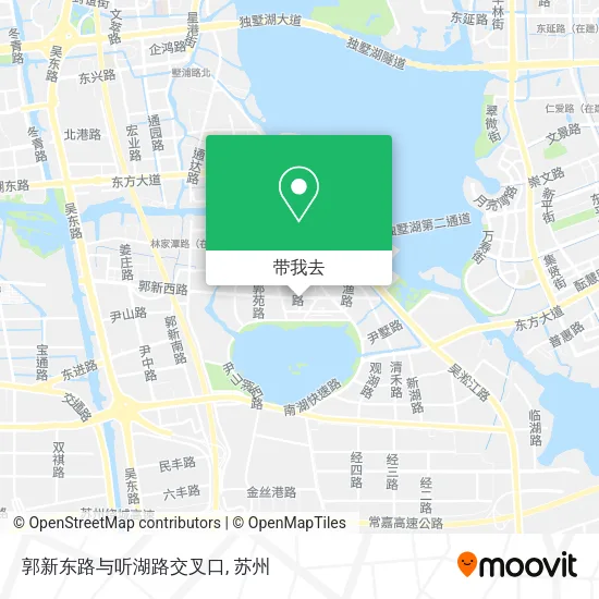 郭新东路与听湖路交叉口地图