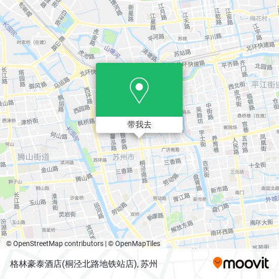 格林豪泰酒店(桐泾北路地铁站店)地图