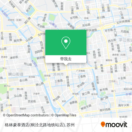 格林豪泰酒店(桐泾北路地铁站店)地图