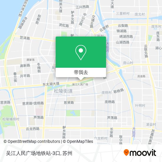 吴江人民广场地铁站-3口地图