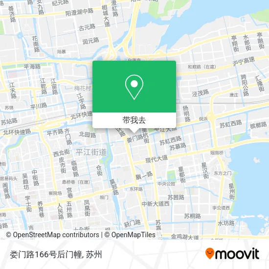 娄门路166号后门幢地图
