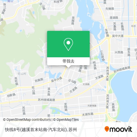 快线8号(越溪首末站南-汽车北站)地图