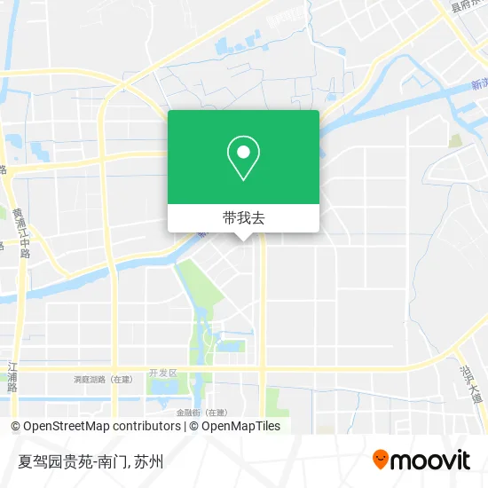 夏驾园贵苑-南门地图