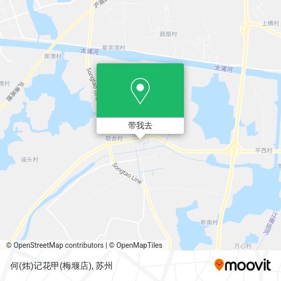 何(炜)记花甲(梅堰店)地图