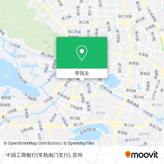 中国工商银行(常熟南门支行)地图
