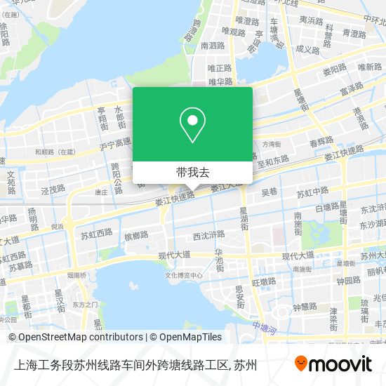 上海工务段苏州线路车间外跨塘线路工区地图