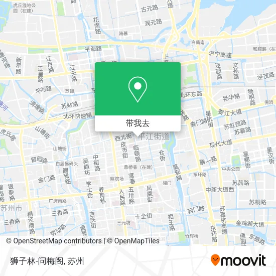 狮子林-问梅阁地图