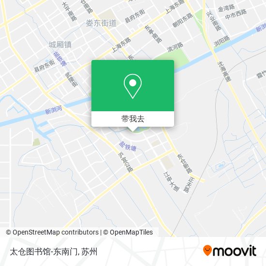 太仓图书馆-东南门地图