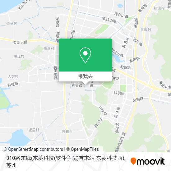 310路东线(东菱科技(软件学院)首末站-东菱科技西)地图