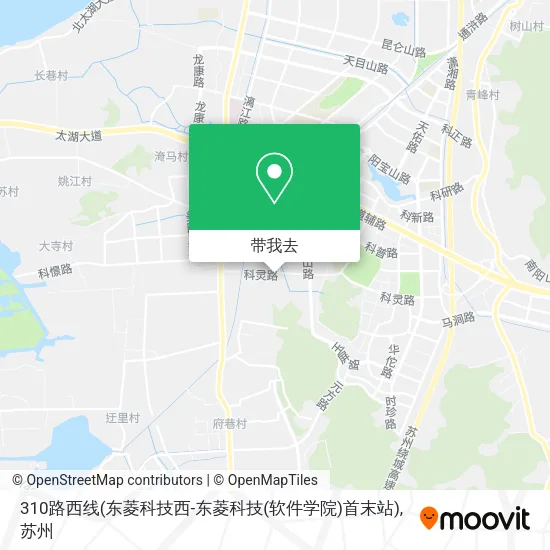 310路西线(东菱科技西-东菱科技(软件学院)首末站)地图