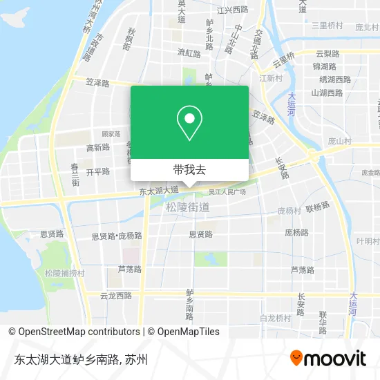 东太湖大道鲈乡南路地图