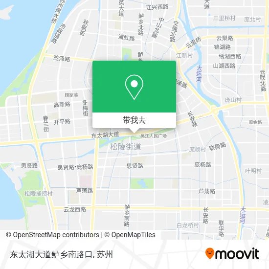 东太湖大道鲈乡南路口地图