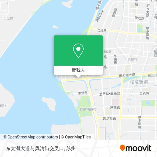 东太湖大道与风清街交叉口地图