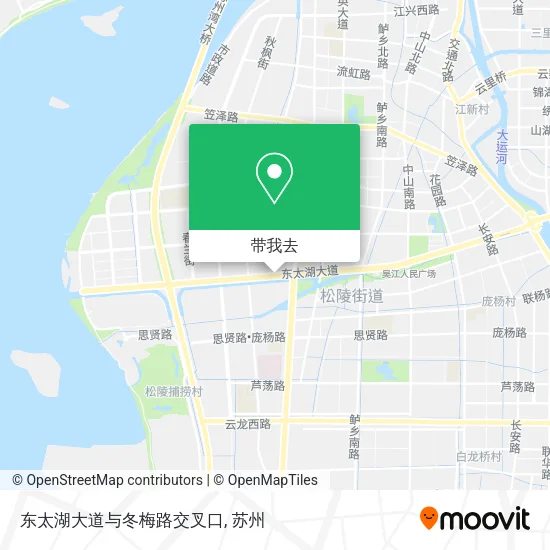 东太湖大道与冬梅路交叉口地图
