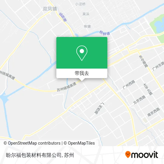 盼尔福包装材料有限公司地图