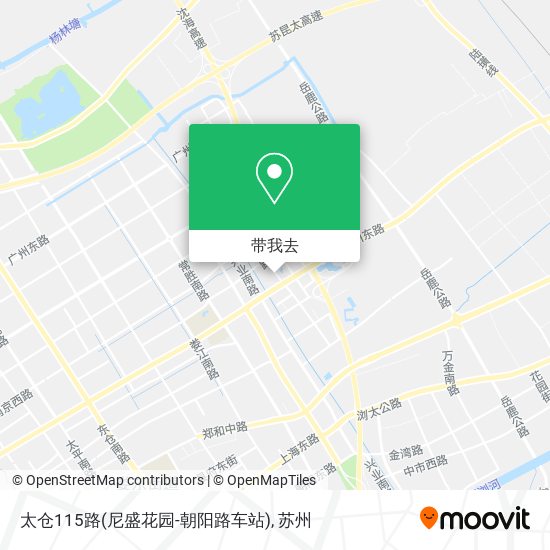太仓115路(尼盛花园-朝阳路车站)地图