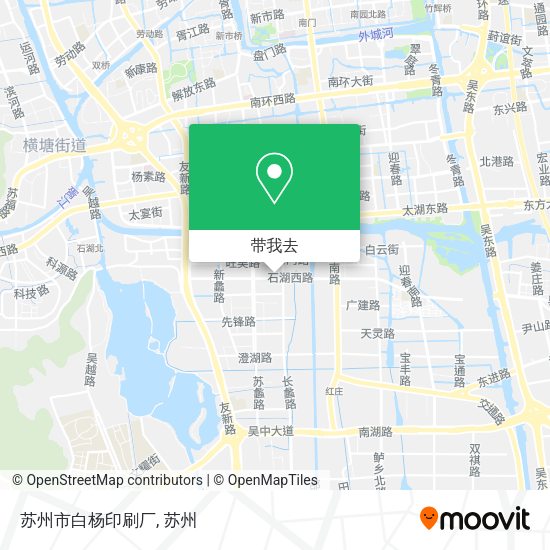 苏州市白杨印刷厂地图