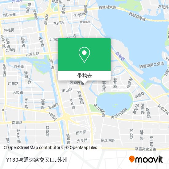 Y130与通达路交叉口地图