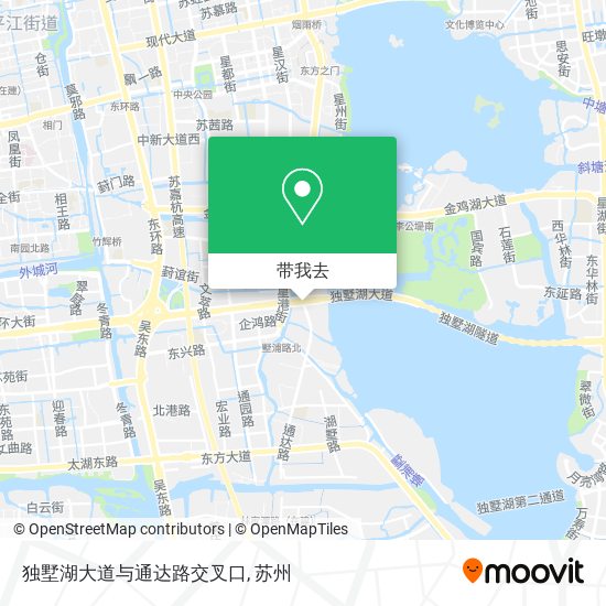 独墅湖大道与通达路交叉口地图