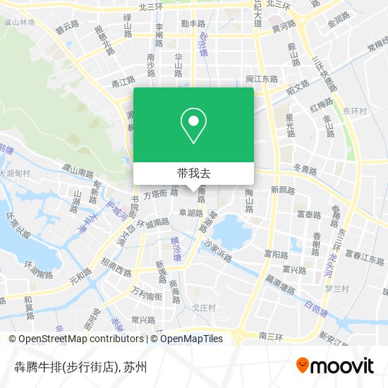 犇腾牛排(步行街店)地图